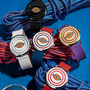 dickies旗舰店潮流彩色小标靶手表女情侣手表男帝客蒂克迪克斯