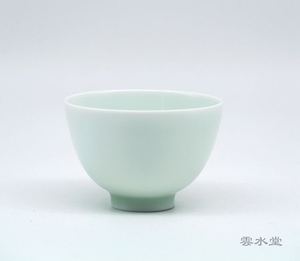 【雲水堂】台湾陶艺家 刘钦莹 天予窑早期茶具 青瓷杯 大圆杯茶碗