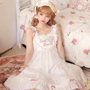 原创熊宝宝lolita睡衣睡裙日常可爱少女家居服doll感洛丽塔连衣裙