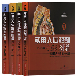 正版书籍 实用人体解剖图谱 概论与断面分册 系列（共四卷） 上海科学技术出版社