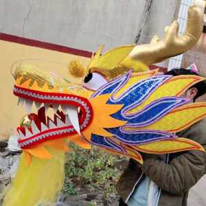 舞龙道具龙头民间民族艺术品影视舞台表演服装道具2019手工工艺o