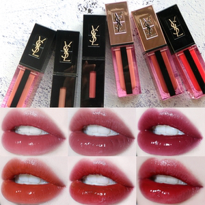 ysl圣罗兰水光唇釉602/617/612/613/615/618 镜面黑管416/409/401