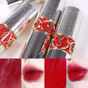 ysl/圣罗兰星星银管夹心圆管唇膏口红02/05/06/07/08/12/91/92/12