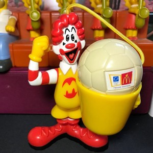 2004年麦当劳四小福麦叔叔摆件公仔玩具