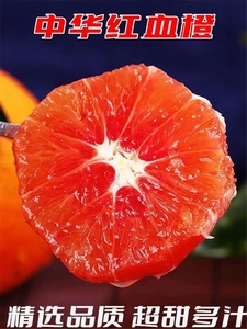 正宗血橙秭归中华红橙子新鲜水果红心肉甜雪橙