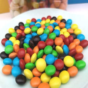 彩虹巧克力豆乳酸菌奶豆缤纷吉利豆水果味休闲糖果儿童零食mm豆