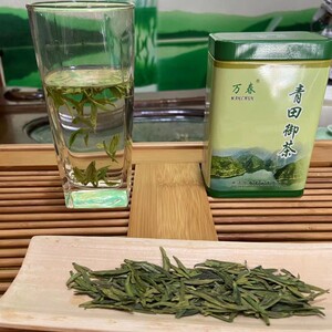 青田御茶浙江龙井2022年明前新茶正宗万春绿茶扁形一级100克罐装