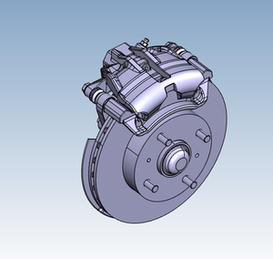 五菱宏光盘式制动器catia三维图纸模型设计3d建模汽车轿车乘用车