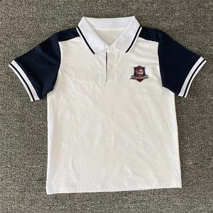 北京四中附属小学西什库小学棉质短袖校服t恤polo衫可来图定制
