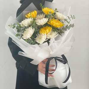 清明节鲜花黄白菊花扫墓花束芜湖合肥蚌埠淮南马鞍山花店同城配送