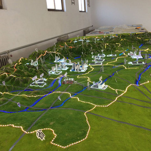 中国地图沙盘立体