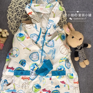 韩国品牌可丽鼠男童女童婴儿童装 宝宝雨衣雨披外贸原单尾单2016