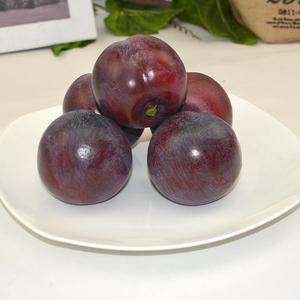 加重高仿真紫布林黑布林李子黑布仑假水果模型家居橱窗早教道具