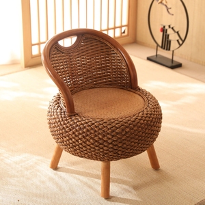 派高阳台藤椅家用编织印尼藤条换鞋凳椅子创意庭院客厅喝茶换鞋凳