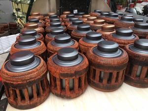 新款茶叶罐缅甸车轱辘实木风化车轮轴红木红花梨大板茶盘老车轴头