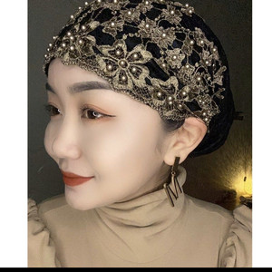 遮白发头饰帽子款纱巾女回族头巾回民盖头妈妈款休闲时尚方便头套