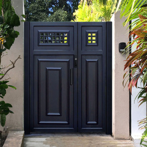 别墅大门庭院大门双开门户外门铝合金电动平移门农村院子门花园门