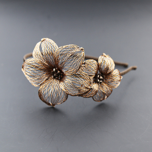 新款铜丝发箍女韩国手工编制镂空头饰品发卡压发防滑细边森女头箍