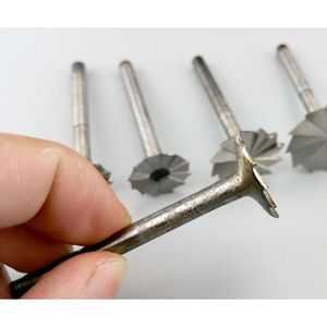 6mm柄木工雕刻刀 木头木雕根雕茶盘茶桌铣刀 画清底刀头 多页刀