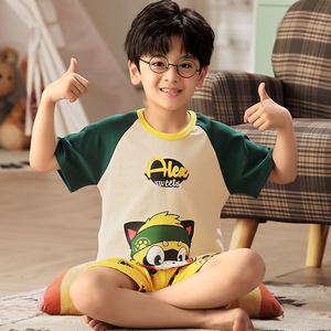 童装 童家居服 八岁男童睡衣夏