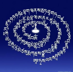 结缘金刚萨埵如意宝珠百字明咒轮观想图智悲佛像画书苑塑封