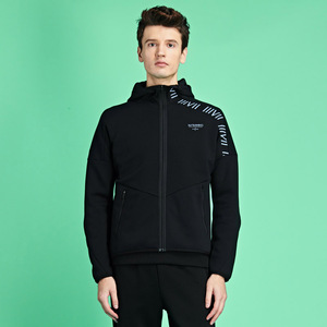 361男装2019春秋新款休闲连帽开襟卫衣潮流运动外套551912003b a