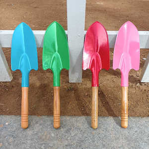 彩色小铁铲儿童园艺花铲户外挖土种植工具幼儿园铁锹沙滩热卖铲子