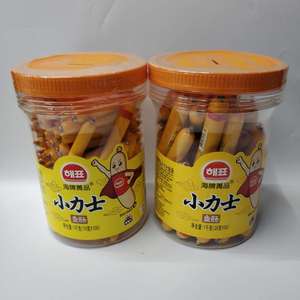 韩国进口海牌菁品小力士鱼肠1千克大桶装孩童寿司辅休闲零食包邮