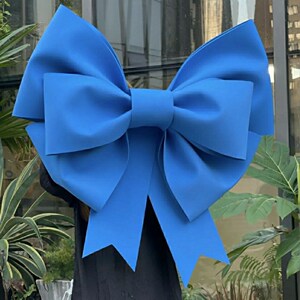 ins超大蝴蝶结diy材料包克莱因蓝色韩国网红蝴蝶结挂件eva海绵纸