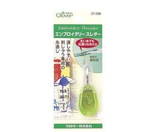 日本可乐工具CLOVER 刺绣针穿线器 刺子绣毛线穿针器 纫针 57-568