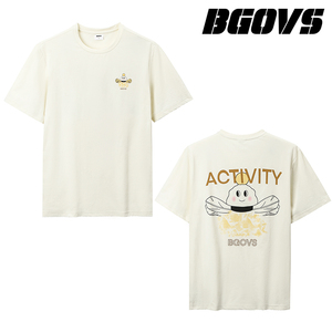 2024韩国新品BGOVS羽毛球服男女弹力无感轻薄速干运动短袖T恤正品