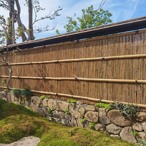 竹篱笆日式庭院目隐围栏花园景观竹围墙防腐防霉户外隔断遮挡景观