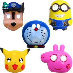 儿童小猪佩奇面具汪汪队米奇皮卡丘熊大小黄人猪猪侠哪吒卡通头套