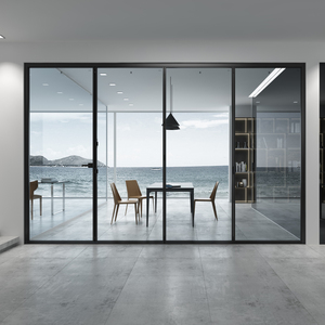 【定金】玫瑰岛m6a全景门定制 极窄框折叠门窗客厅玻璃隔断推拉窗