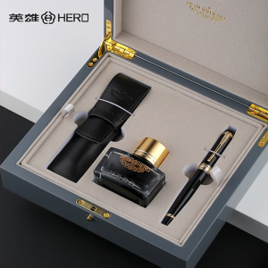 英雄钢笔套装h632t成人商务办公成人专用练字礼盒装硬笔书法大明尖