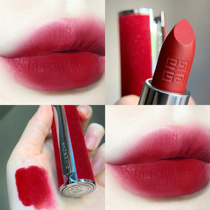 纪梵希口红 红丝绒 n37 哑光复古酒红色n333石榴红宝石n35n36 888