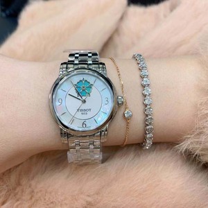 1006卡门美国购tissot天梭曼陀罗变色花机械女35盘t0502071111705