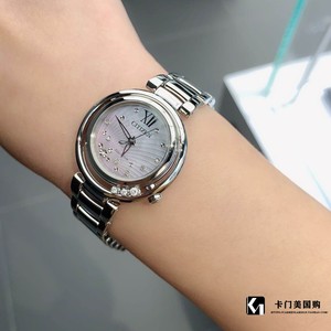 0308j4卡门美国购西铁城日本光动能30mm日出女款钢带em0320-59n