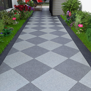 别墅庭院地砖加厚地铺石瓷砖600x600户外花园露台仿石地砖车库砖