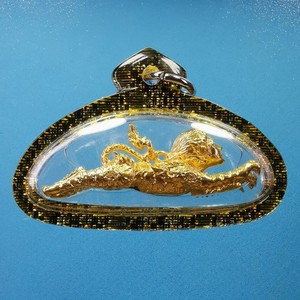 泰国佛牌真品 阿赞磐石 佛历2562年7期虎精 配送防水壳 泰国发货