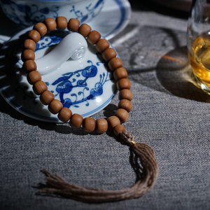 山海国正宗印度迈索尔老山檀手串老型21颗手持佛珠老料香味纯正