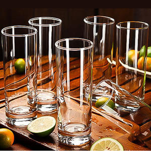 欧欣ocean酒店餐厅专用直身玻璃杯水杯饮料果汁杯290-320-370-460