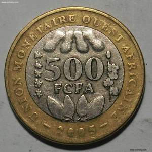 000人付款淘宝非洲-西非国家-1966年10法郎-外国硬币-流通品
