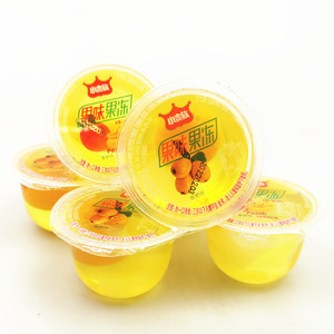 小贵族果味果冻枇杷黄桃味散装5斤果肉果冻布丁休闲儿童零食小吃