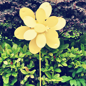 时尚简约风车土豪哑金商场摆设拍照道具双层金鱼风车创意风车玩具