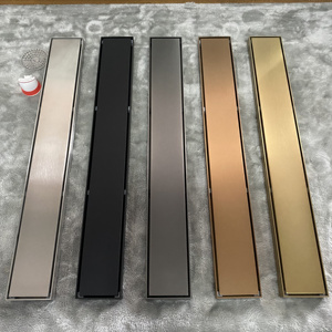 定制不锈钢长条地漏长方形阳台浴室淋浴隐形下水管卫生间防臭地漏