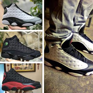 aj13篮球鞋黑猫小麦爱与尊重男鞋乔13芝加哥熊猫女鞋低帮白银黄蜂
