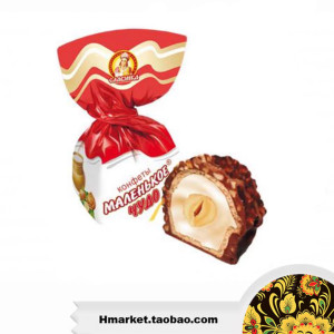 Hohloma 俄罗斯进口夹心威化奶油榛仁糖果 Chocolate Sweets 500g
