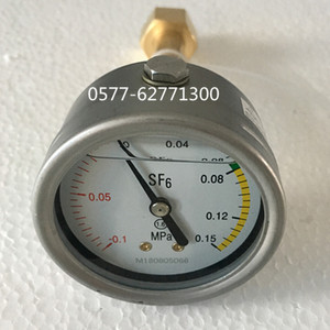 sf6开关柜环网柜充气压力表-0.1-0.15mpa六氟化硫气体压力表
