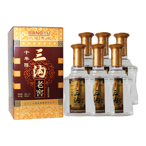 三沟老窖十年陈38度500ml*6瓶整箱浓香型白酒